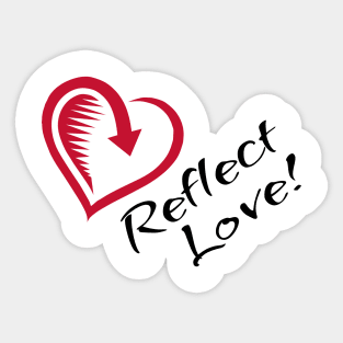 Reflect Love - Red Love Heart Sticker